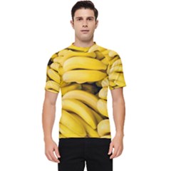 Bananas, Macro, Fruits, Ripe Bananas Men s Short Sleeve Rash Guard