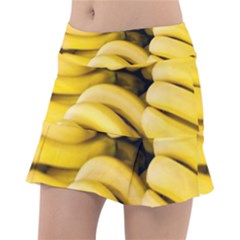 Bananas, Macro, Fruits, Ripe Bananas Classic Tennis Skirt