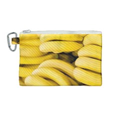 Bananas, Macro, Fruits, Ripe Bananas Canvas Cosmetic Bag (medium)