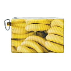 Bananas, Macro, Fruits, Ripe Bananas Canvas Cosmetic Bag (large)