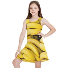 Bananas, Macro, Fruits, Ripe Bananas Kids  Lightweight Sleeveless Dress