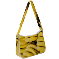 Bananas, Macro, Fruits, Ripe Bananas Zip Up Shoulder Bag