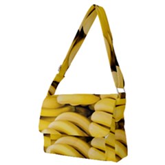 Bananas, Macro, Fruits, Ripe Bananas Full Print Messenger Bag (m)