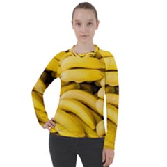 Bananas, Macro, Fruits, Ripe Bananas Women s Pique Long Sleeve T-shirt