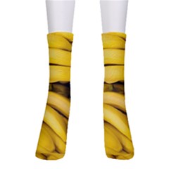 Bananas, Macro, Fruits, Ripe Bananas Crew Socks