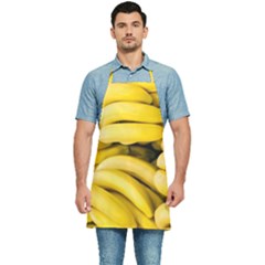 Bananas, Macro, Fruits, Ripe Bananas Kitchen Apron