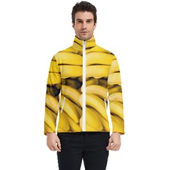 Bananas, Macro, Fruits, Ripe Bananas Men s Bomber Jacket