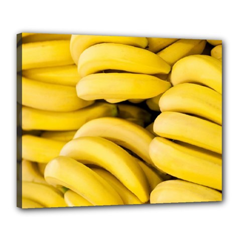 Bananas, Macro, Fruits, Ripe Bananas Canvas 20  X 16  (stretched)