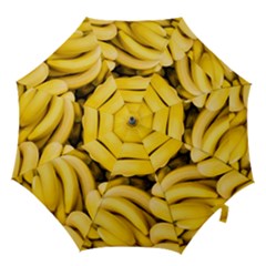 Bananas, Macro, Fruits, Ripe Bananas Hook Handle Umbrellas (large)