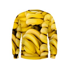 Bananas, Macro, Fruits, Ripe Bananas Kids  Sweatshirt