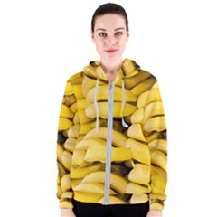 Bananas, Macro, Fruits, Ripe Bananas Women s Zipper Hoodie