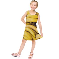 Bananas, Macro, Fruits, Ripe Bananas Kids  Tunic Dress