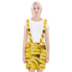 Bananas, Macro, Fruits, Ripe Bananas Braces Suspender Skirt