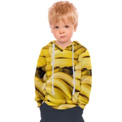 Bananas, Macro, Fruits, Ripe Bananas Kids  Overhead Hoodie by kyorashop23