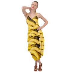 Bananas, Macro, Fruits, Ripe Bananas Layered Bottom Dress