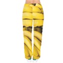 Bananas, Macro, Fruits, Ripe Bananas Women Velvet Drawstring Pants View2