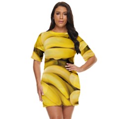 Bananas, Macro, Fruits, Ripe Bananas Just Threw It On Dress by kyorashop23