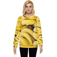 Bananas, Macro, Fruits, Ripe Bananas Hidden Pocket Sweatshirt