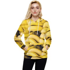 Bananas, Macro, Fruits, Ripe Bananas Women s Lightweight Drawstring Hoodie