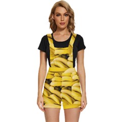 Bananas, Macro, Fruits, Ripe Bananas Short Overalls by kyorashop23