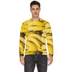 Bananas, Macro, Fruits, Ripe Bananas Men s Fleece Sweatshirt