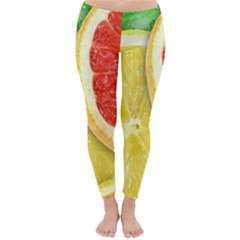 Fruit, Lemon Classic Winter Leggings