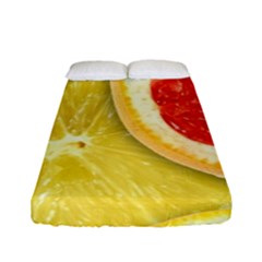 Fruit, Lemon Fitted Sheet (full/ Double Size)