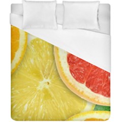 Fruit, Lemon Duvet Cover (california King Size) by kyorashop23