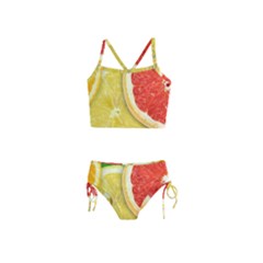 Fruit, Lemon Girls  Tankini Swimsuit