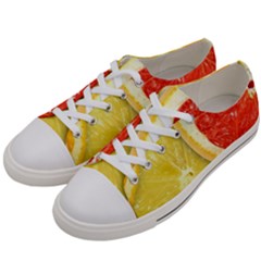 Fruit, Lemon Men s Low Top Canvas Sneakers by kyorashop23