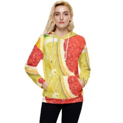 Fruit, Lemon Women s Lightweight Drawstring Hoodie