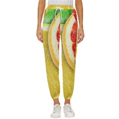 Fruit, Lemon Women s Cropped Drawstring Pants