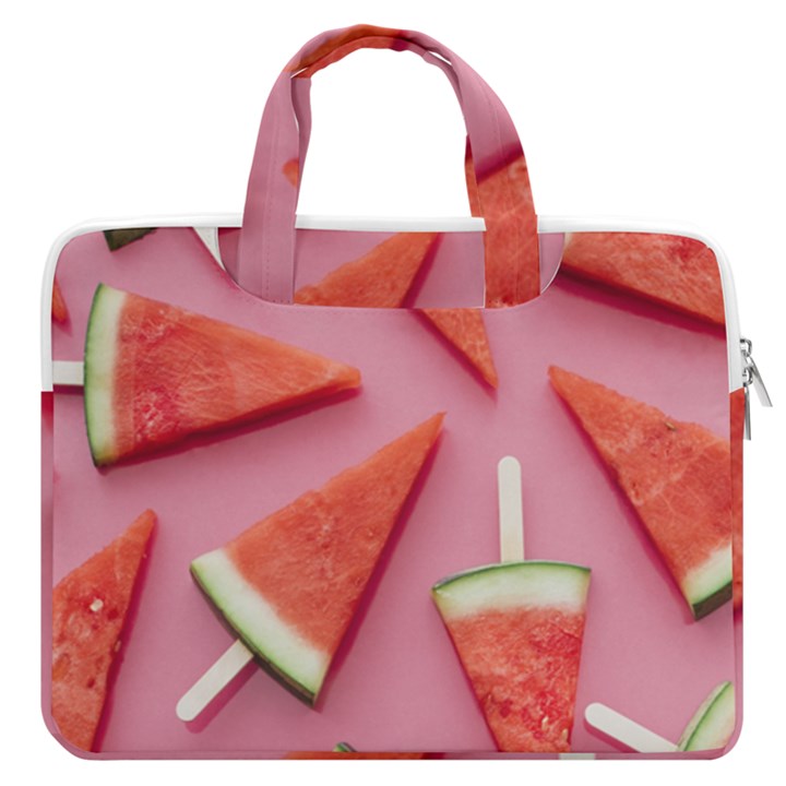 Fruits, Watermelon, Fruit MacBook Pro 15  Double Pocket Laptop Bag 