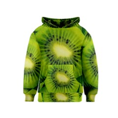 Kiwi Fruits, Close-up, Exotic Fruit Kids  Pullover Hoodie by kyorashop23