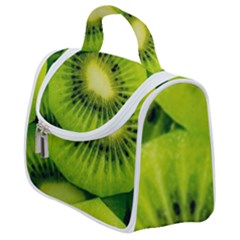 Kiwi Fruits, Close-up, Exotic Fruit Satchel Handbag by kyorashop23