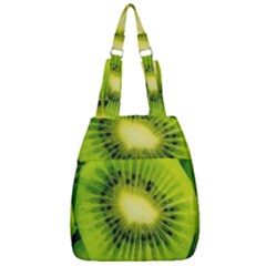 Kiwi Fruits, Close-up, Exotic Fruit Center Zip Backpack