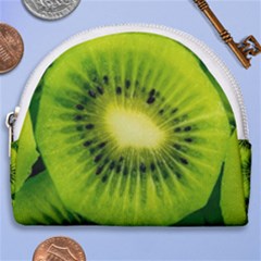 Kiwi Fruits, Close-up, Exotic Fruit Horseshoe Style Canvas Pouch by kyorashop23