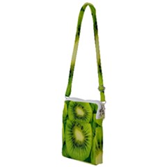 Kiwi Fruits, Close-up, Exotic Fruit Multi Function Travel Bag