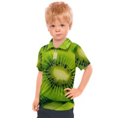 Kiwi Fruits, Close-up, Exotic Fruit Kids  Polo T-shirt