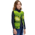 Kiwi Fruits, Close-up, Exotic Fruit Kid s Button Up Puffer Vest	 View2