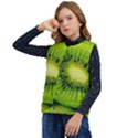 Kiwi Fruits, Close-up, Exotic Fruit Kid s Button Up Puffer Vest	 View3