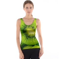 Kiwi Fruits, Close-up, Exotic Fruit Women s Basic Tank Top