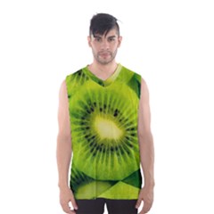 Kiwi Fruits, Close-up, Exotic Fruit Men s Basketball Tank Top