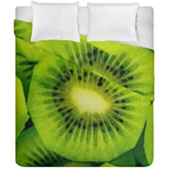 Kiwi Fruits, Close-up, Exotic Fruit Duvet Cover Double Side (california King Size) by kyorashop23