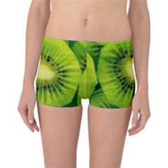 Kiwi Fruits, Close-up, Exotic Fruit Reversible Boyleg Bikini Bottoms by kyorashop23