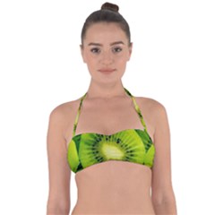 Kiwi Fruits, Close-up, Exotic Fruit Tie Back Bikini Top by kyorashop23