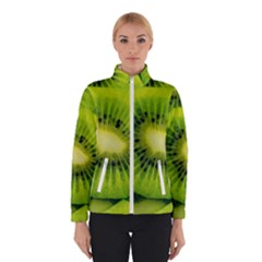 Kiwi Fruits, Close-up, Exotic Fruit Women s Bomber Jacket