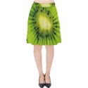 Kiwi Fruits, Close-up, Exotic Fruit Velvet High Waist Skirt View1