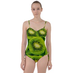 Kiwi Fruits, Close-up, Exotic Fruit Sweetheart Tankini Set by kyorashop23