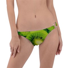 Kiwi Fruits, Close-up, Exotic Fruit Ring Detail Bikini Bottoms